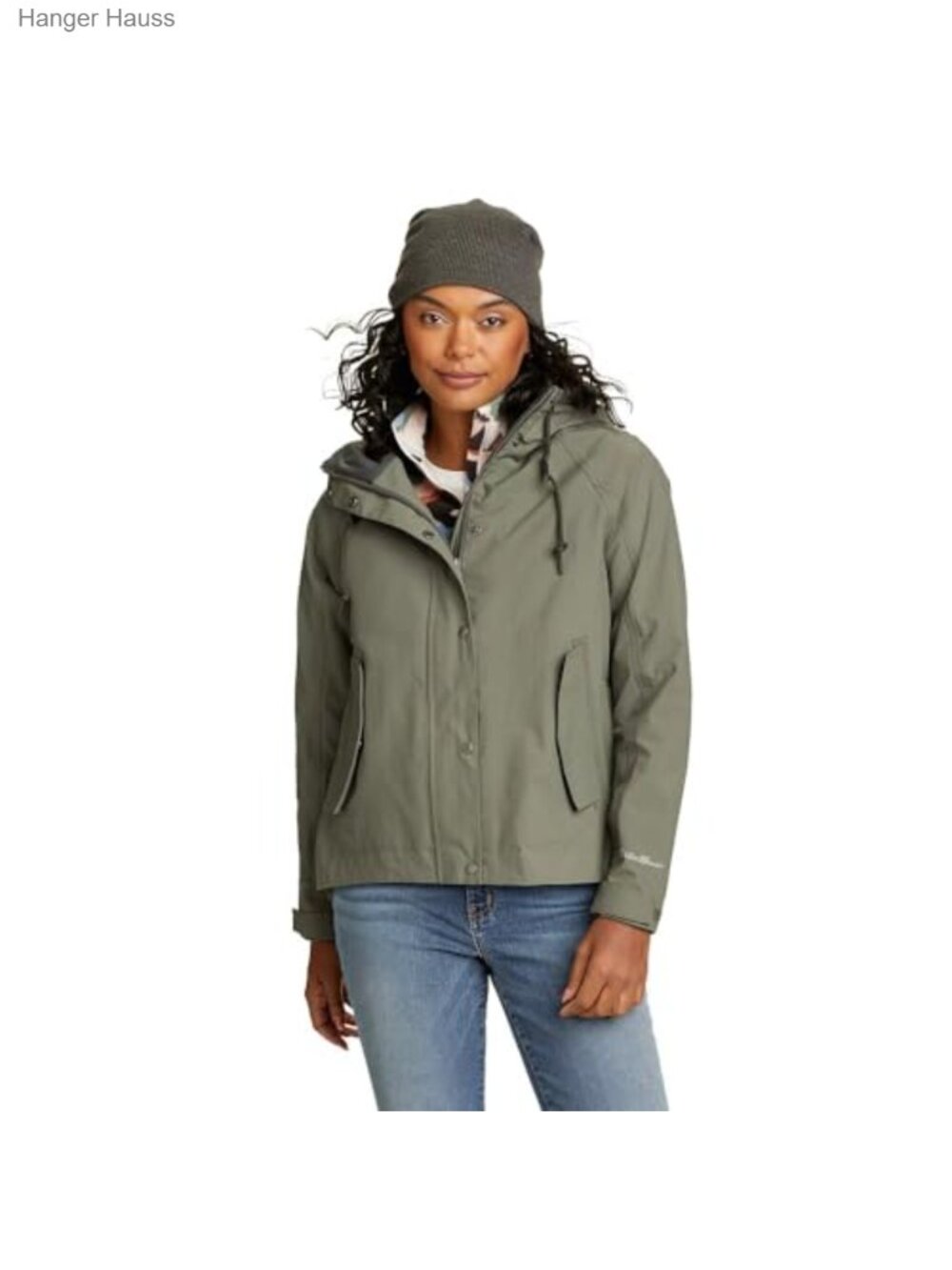 Eddie Bauer Women's Waterproof Rain Jacket with Adjustable Hood
